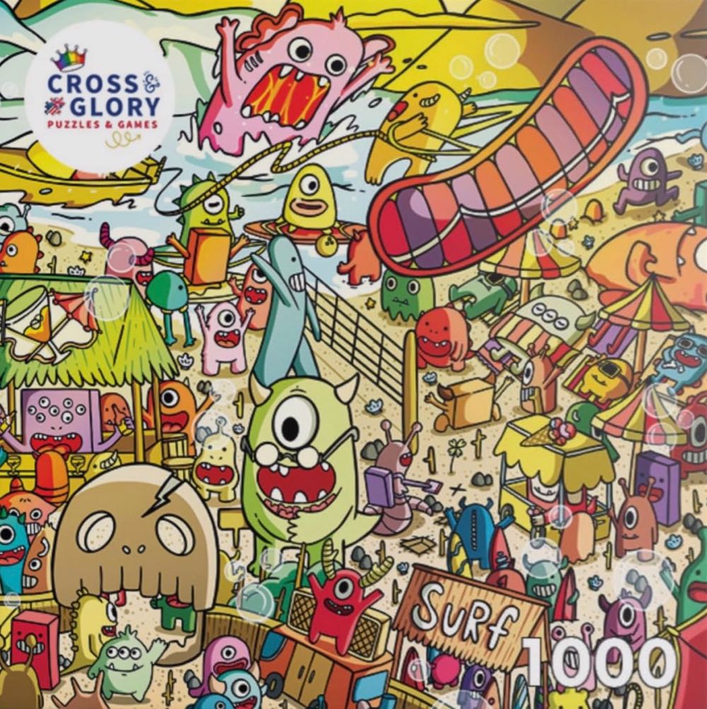 Surf ’n’ Scream Beach Party*^ - Cross & Glory puzzle collectible [Barcode 850050598954] - Main Image 2