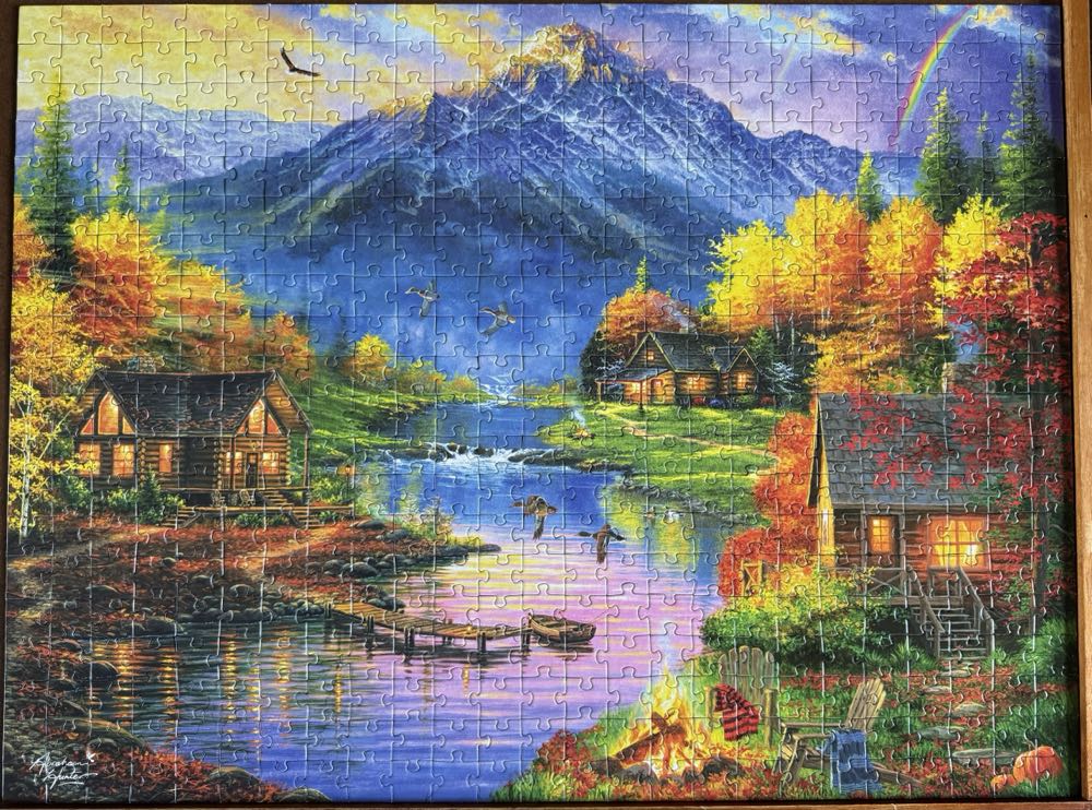 Mountain Retreat - Rose Art puzzle collectible [Barcode 4895145437776] - Main Image 2