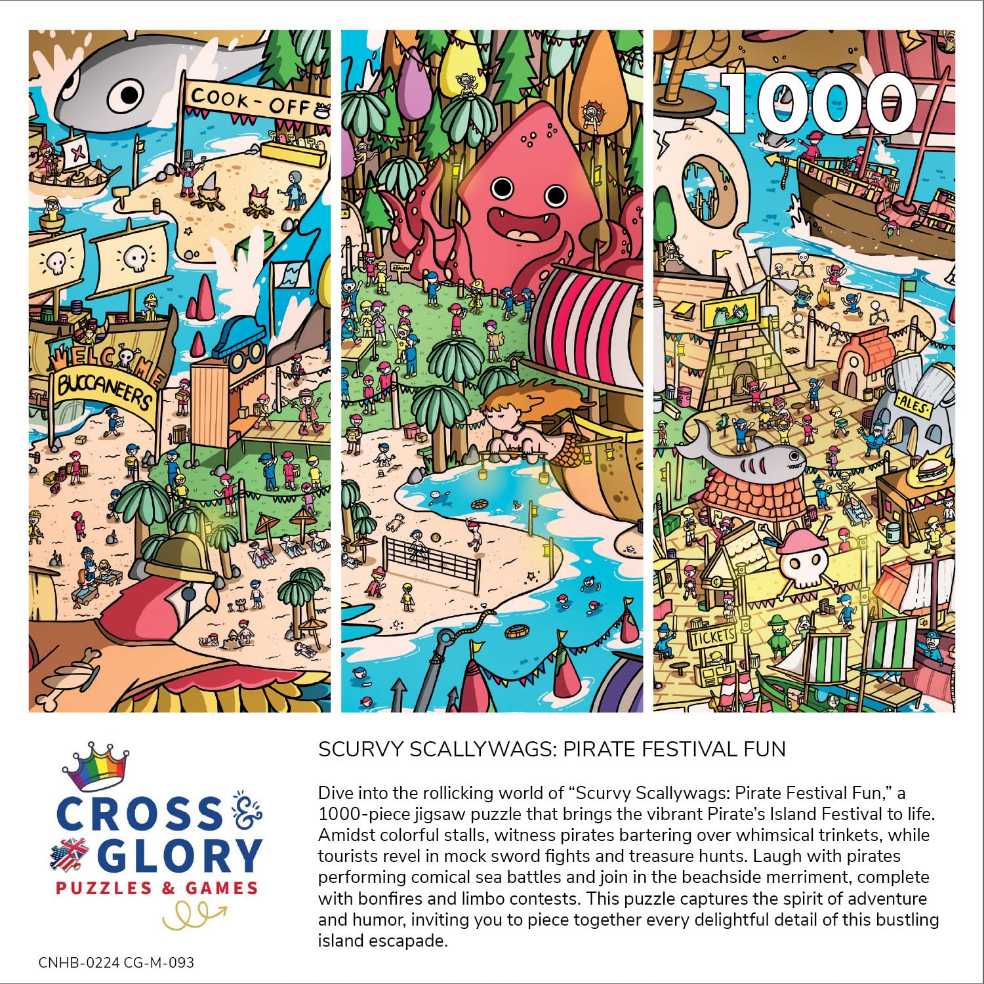 Scurvy Scallywags: Pirate Festival Fun - Cross & Glory puzzle collectible [Barcode 850050598923] - Main Image 2