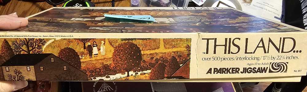 This land...Apples,Pears,Plums-SOLD - Parker Brothers puzzle collectible - Main Image 2