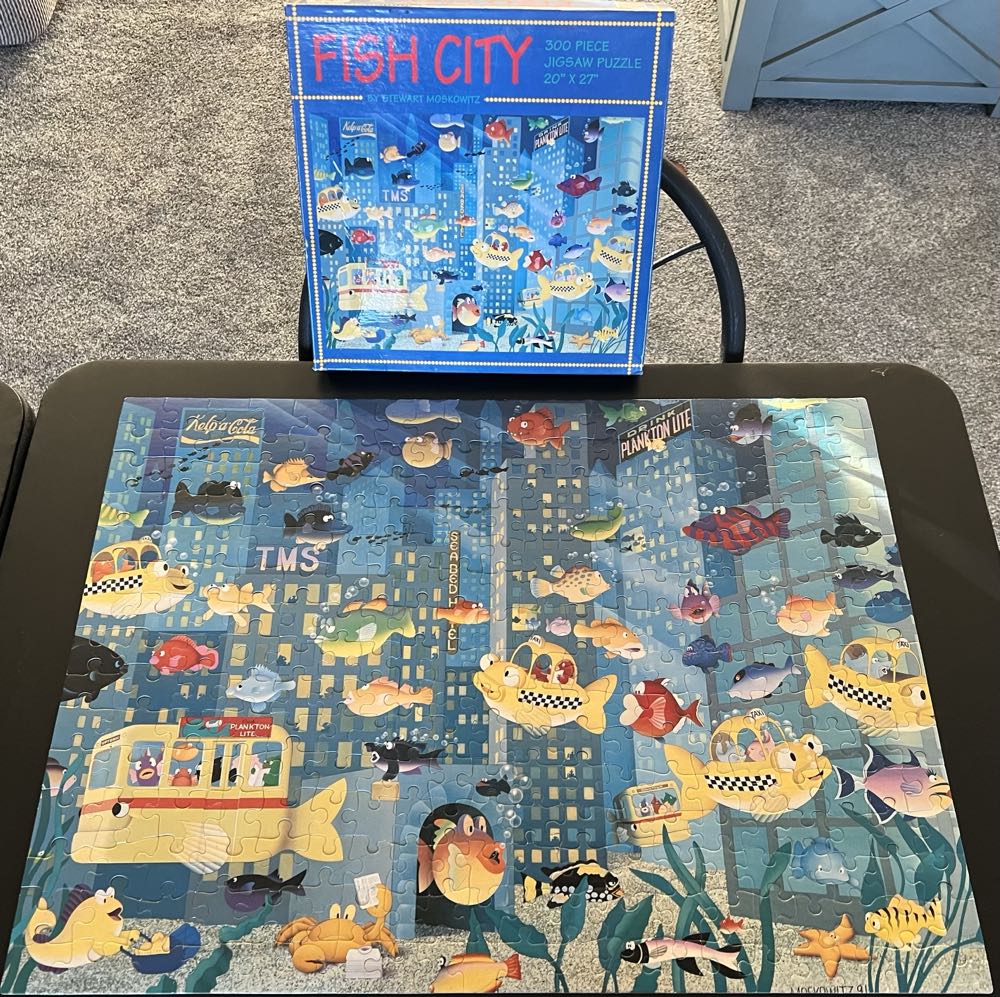 Fish City - 765, 1/13/25-SOLD - Great American Puzzle Factory puzzle collectible [Barcode 010563003202] - Main Image 3