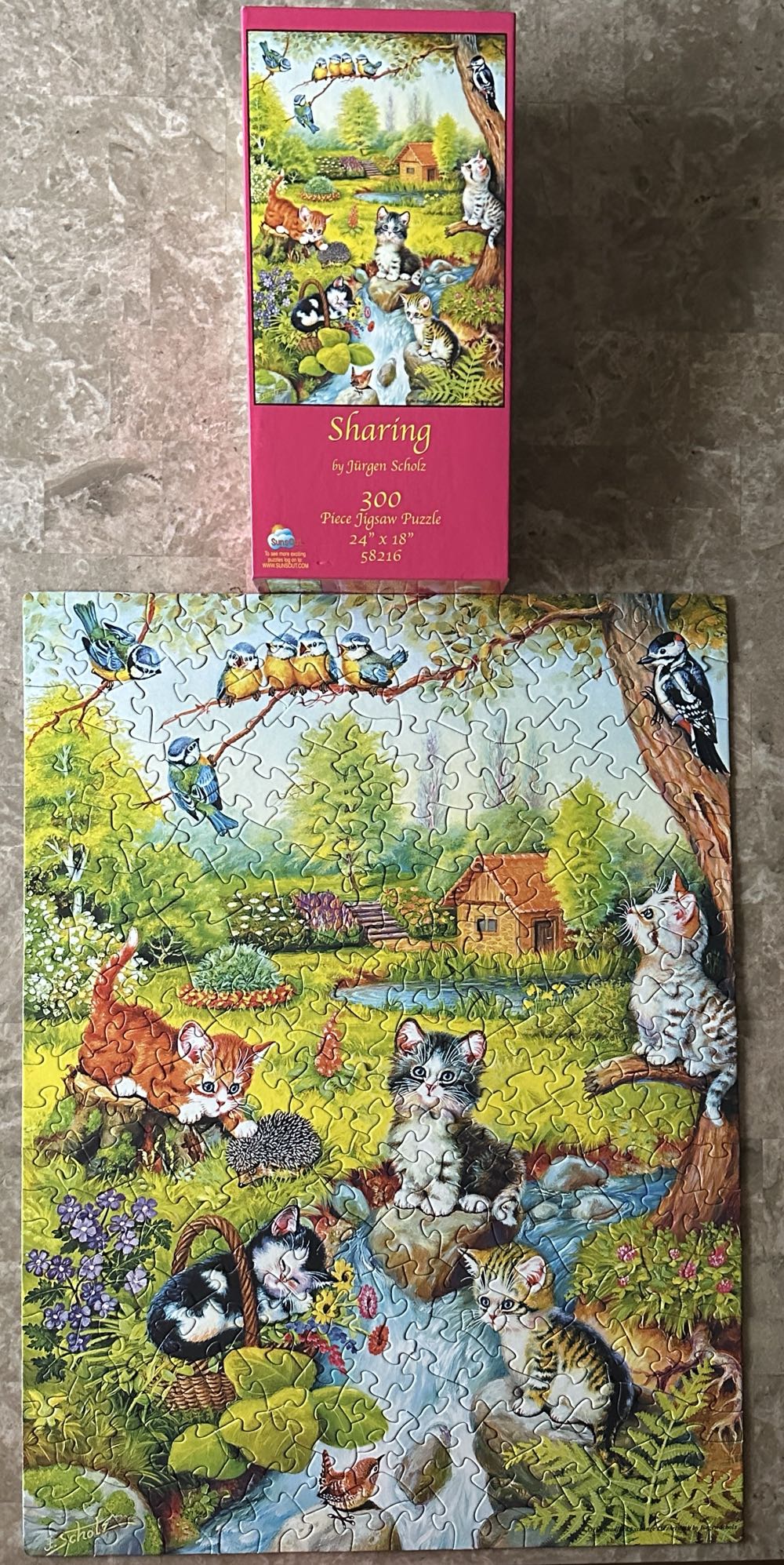 Sharing - SunsOut puzzle collectible [Barcode 796780582163] - Main Image 2