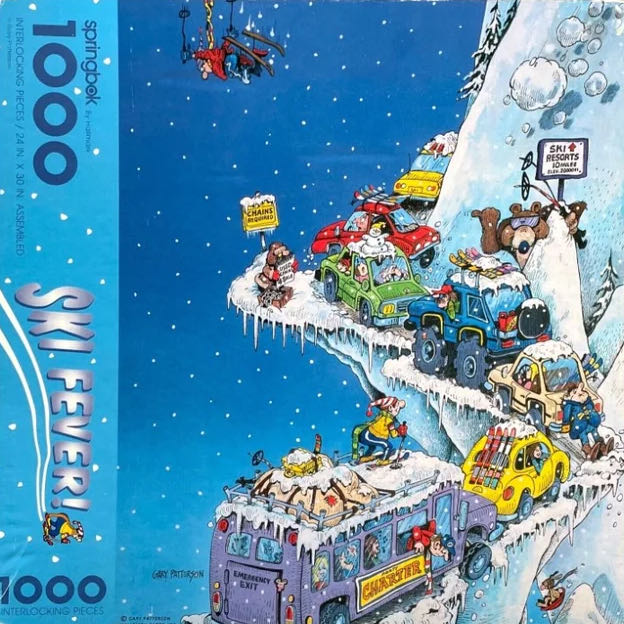 skis_Ski Fever - Springbok (Vintage) puzzle collectible - Main Image 2