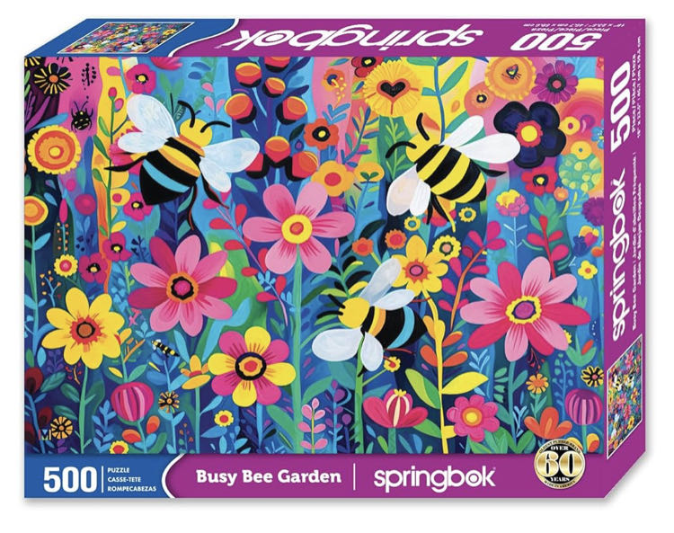 Busy Bee Garden - Springbok puzzle collectible [Barcode 091683017034] - Main Image 2
