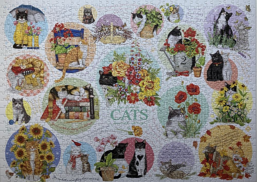 Cat Thoughts (Agnes€12,09) - Cobble Hill Puzzle Company puzzle collectible [Barcode 625012402989] - Main Image 3