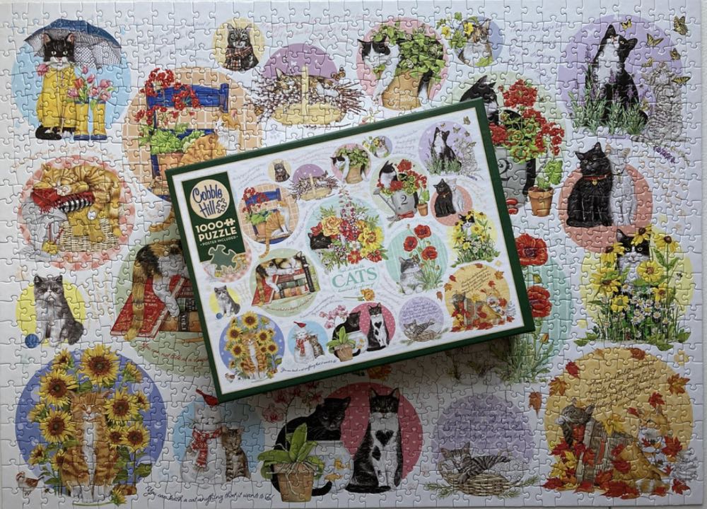 Cat Thoughts (Agnes€12,09) - Cobble Hill Puzzle Company puzzle collectible [Barcode 625012402989] - Main Image 4