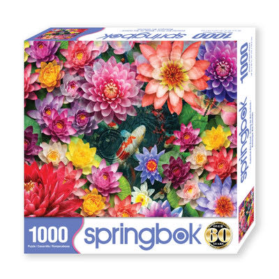 Colorful Koi Pond  - Springbok puzzle collectible [Barcode 091683112203] - Main Image 2