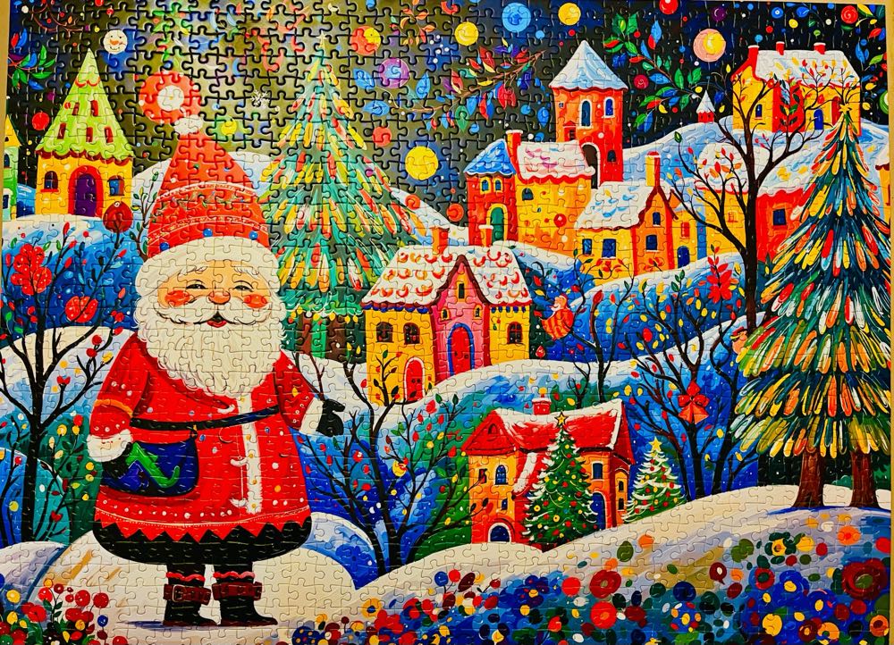 Santa’s Yuletide Village - Cross & Glory puzzle collectible [Barcode 850063772013] - Main Image 2