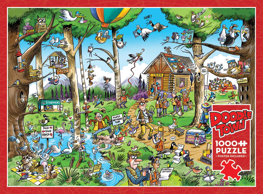 Doodletown : Birdwatcher’s Paradise - Cobble Hill puzzle collectible [Barcode 625012445108] - Main Image 2