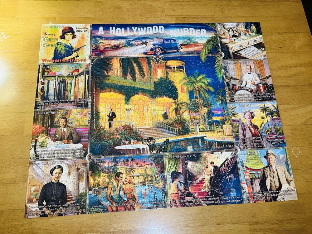 A Hollywood Murder #2 - White Mountain puzzle collectible [Barcode 724819268122] - Main Image 4