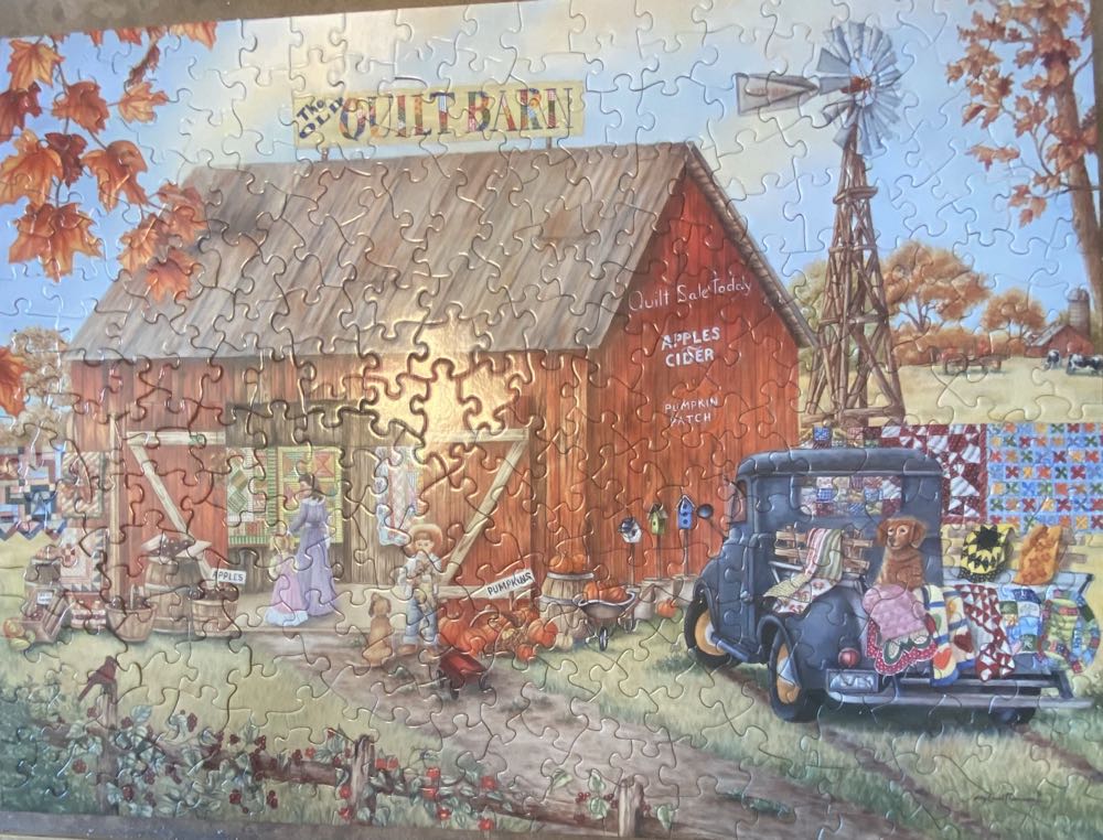 Quilt Barn - Bits & Pieces puzzle collectible [Barcode 192949065575] - Main Image 3