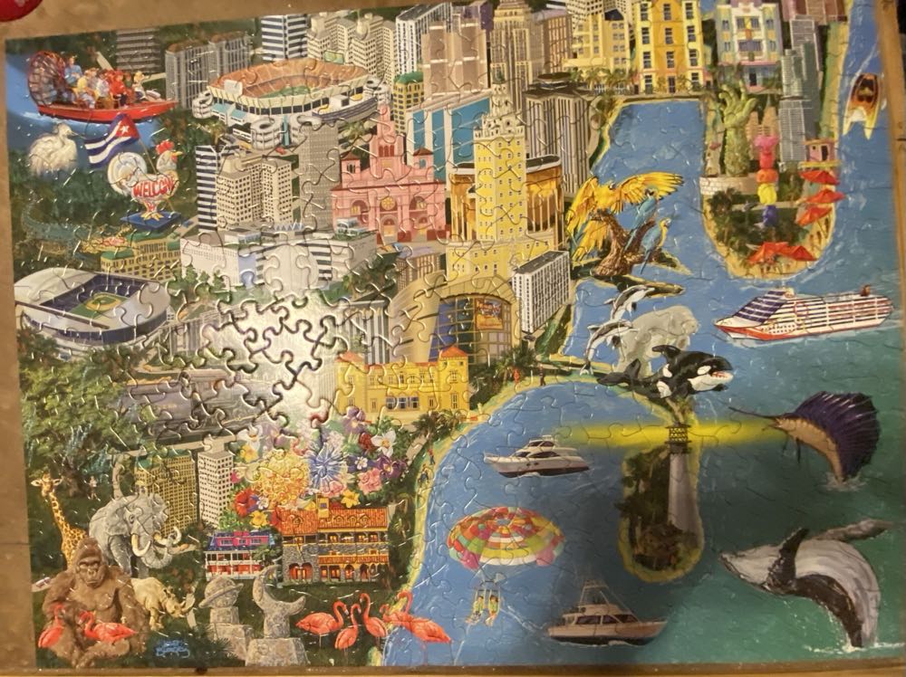 Miami City View - Bits & Pieces puzzle collectible [Barcode 704812109806] - Main Image 2