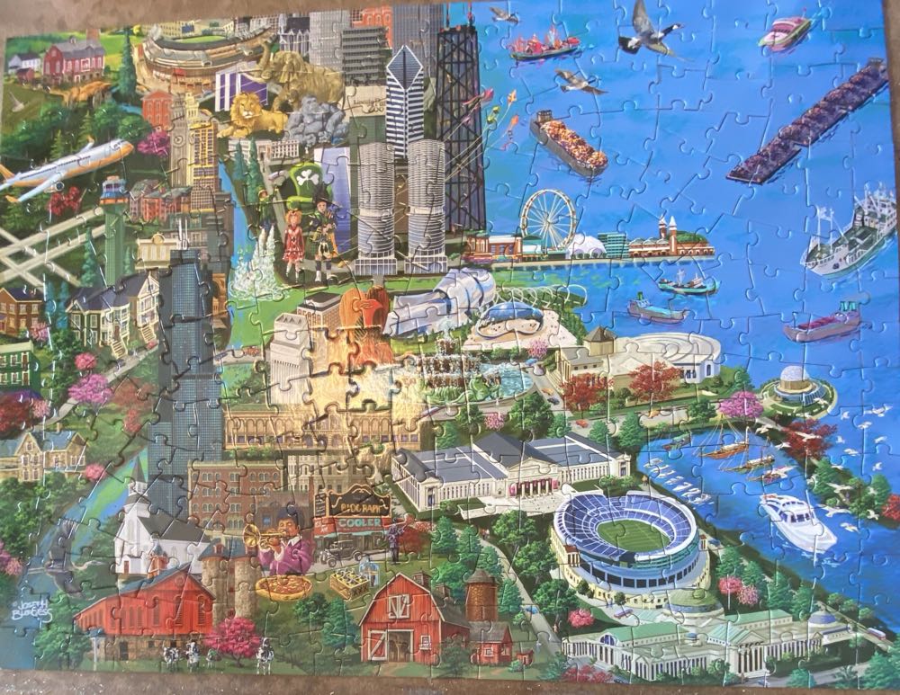 Chicago City View - Bits & Pieces puzzle collectible [Barcode 192949003768] - Main Image 2