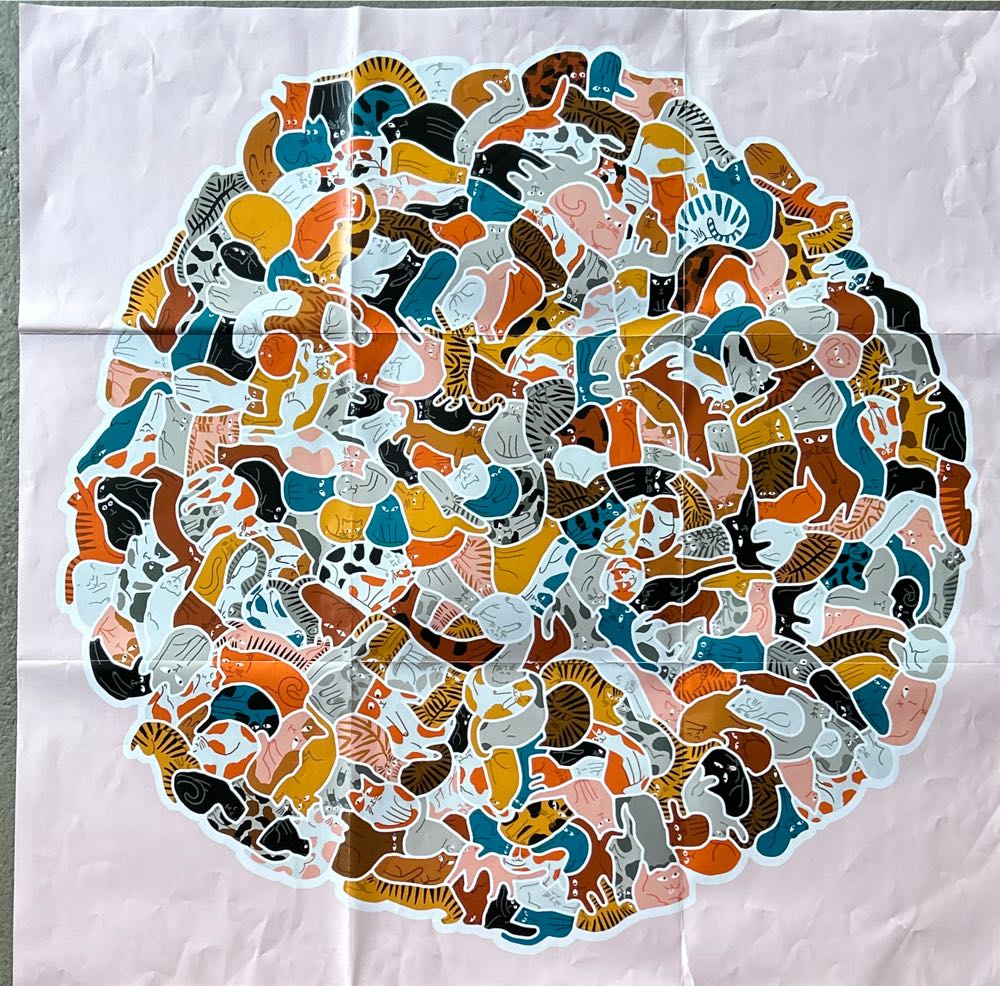 299 Katzen Und 1 Hund. Puzzle 300 Teile Léa Maupetit - Laurenceking puzzle collectible [Barcode 9783962441579] - Main Image 3