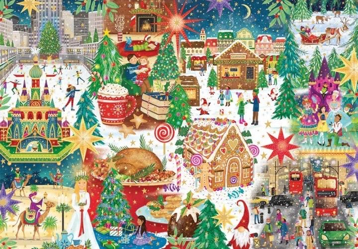Christmas Around The World - Gibsons puzzle collectible [Barcode 5012269036091] - Main Image 2