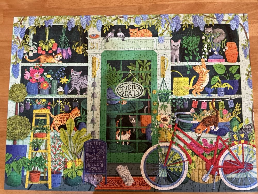 Cat Flowers** - Rose Art puzzle collectible [Barcode 4895145425223] - Main Image 3