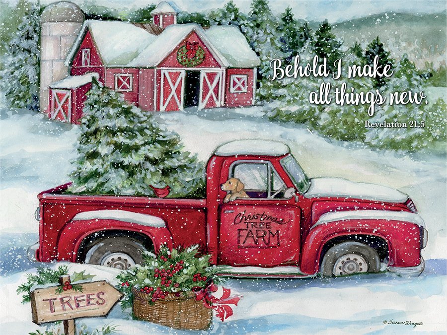 Blessed Journeys Christmas Truck (NIB) Cheryl - Lang puzzle collectible [Barcode 726225113607] - Main Image 2