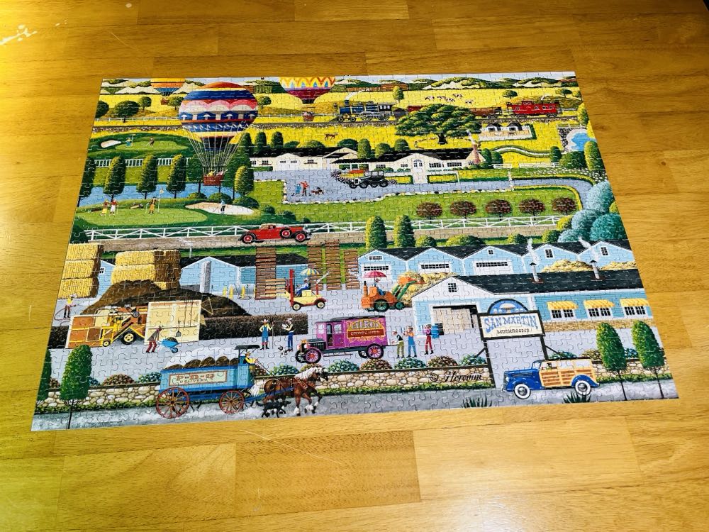 Mushroom Farm - Hometown Collection - Rose Art puzzle collectible [Barcode 072348092009] - Main Image 2