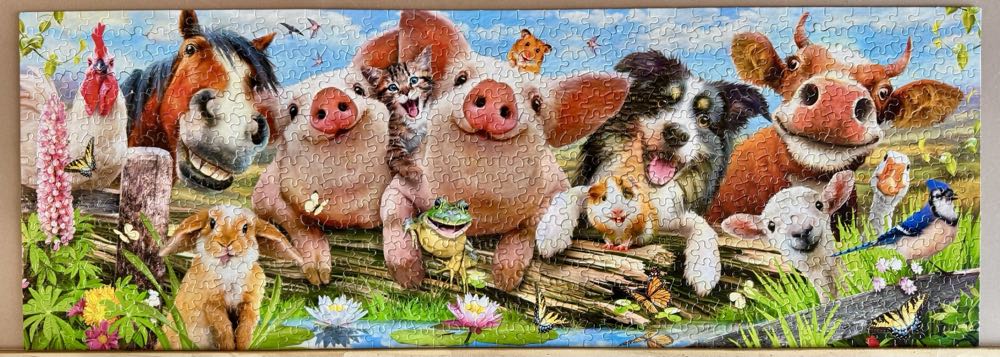 Selfie Panoramic Farm Animal - Traded  #53 - Ceaco puzzle collectible [Barcode 021081290821] - Main Image 2