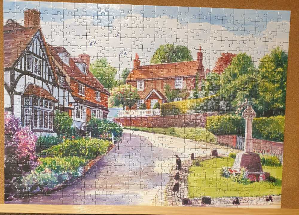 Village Memorial - Corner Piece puzzle collectible [Barcode 5052089356351] - Main Image 2