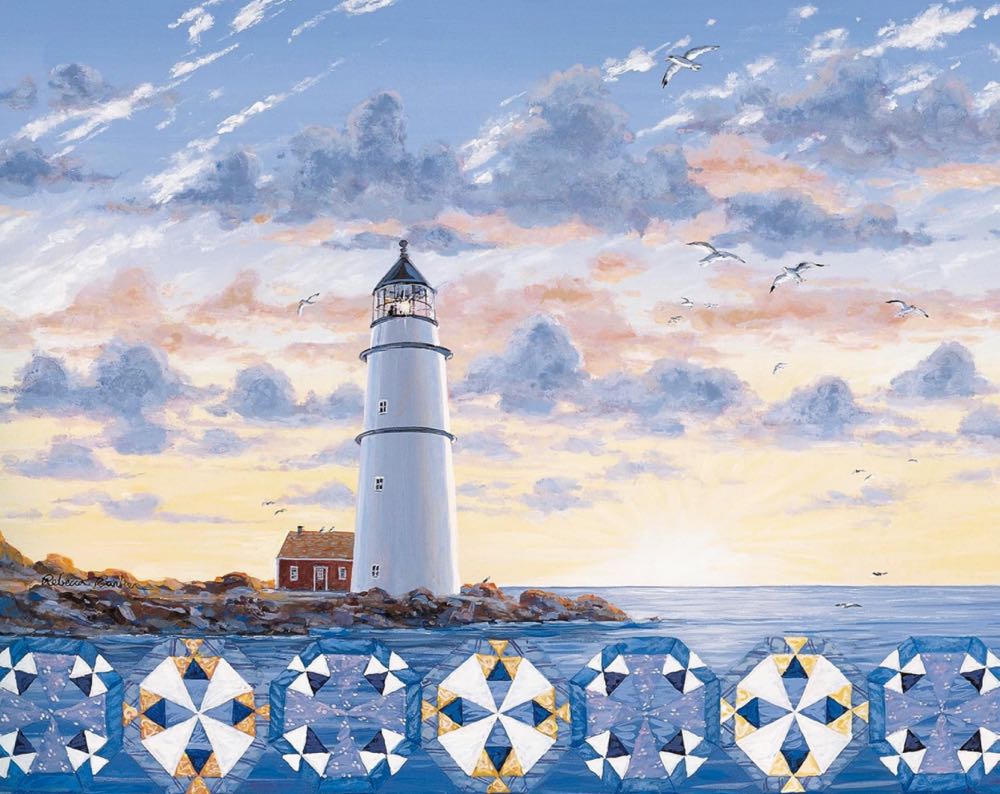 Quiltscapes : Lighthouse 🔒 - Ceaco puzzle collectible [Barcode 021081320191] - Main Image 2