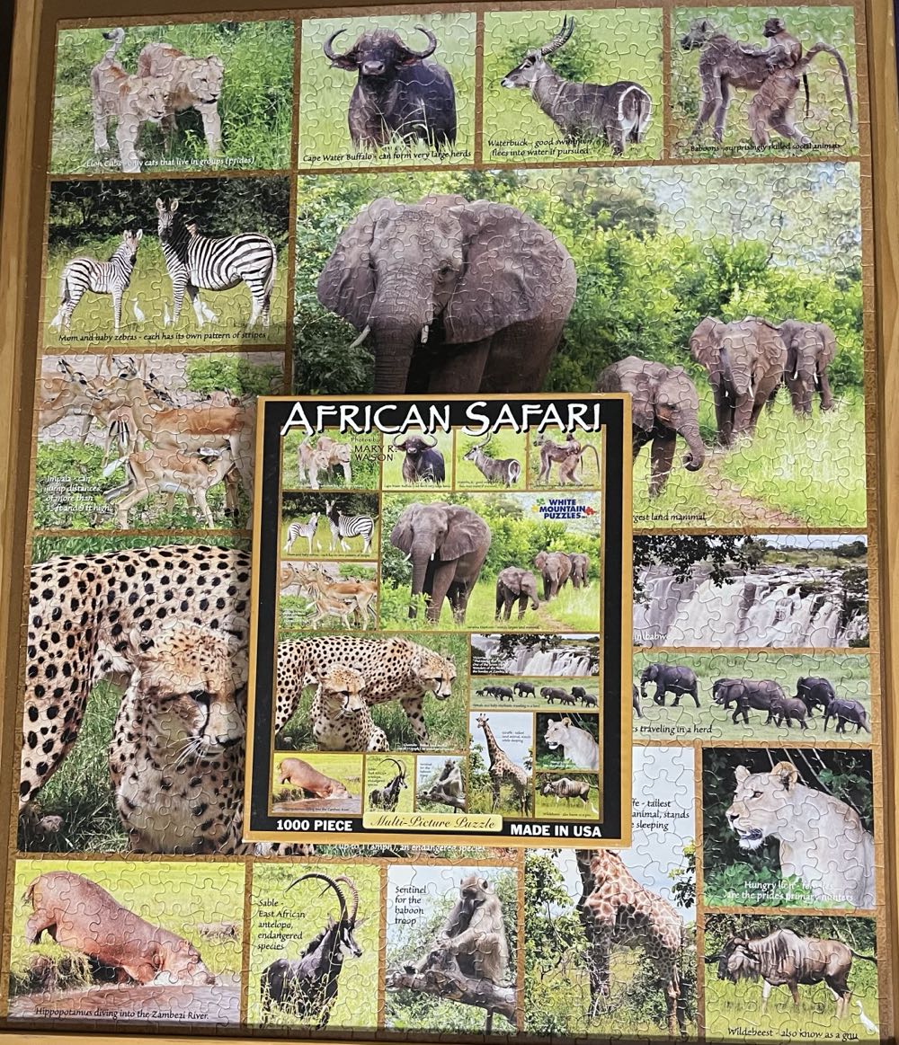 African Safari/UPic/M/TRADED - White Mountain Puzzles puzzle collectible - Main Image 3