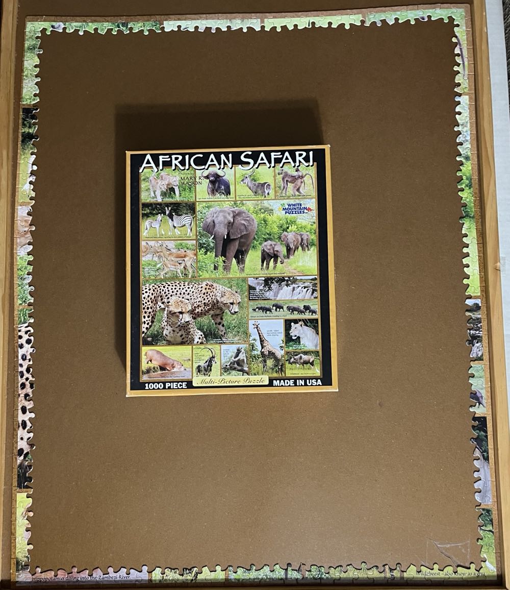 African Safari/UPic/M/TRADED - White Mountain Puzzles puzzle collectible - Main Image 4