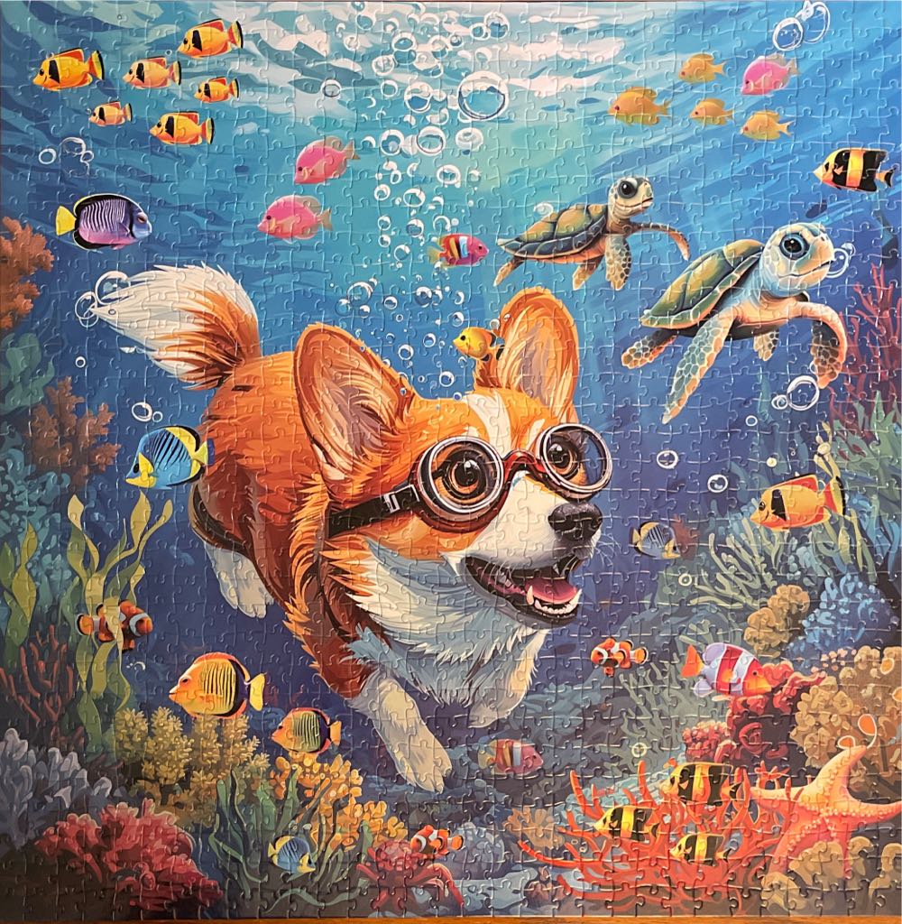 Diving Corgi - Pickforu puzzle collectible - Main Image 2