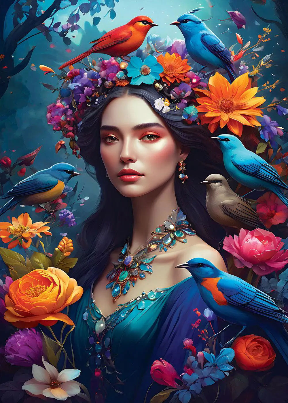 Diana - Soul Of Nature Collection - Bluebird Puzzle puzzle collectible [Barcode 3663384905759] - Main Image 2