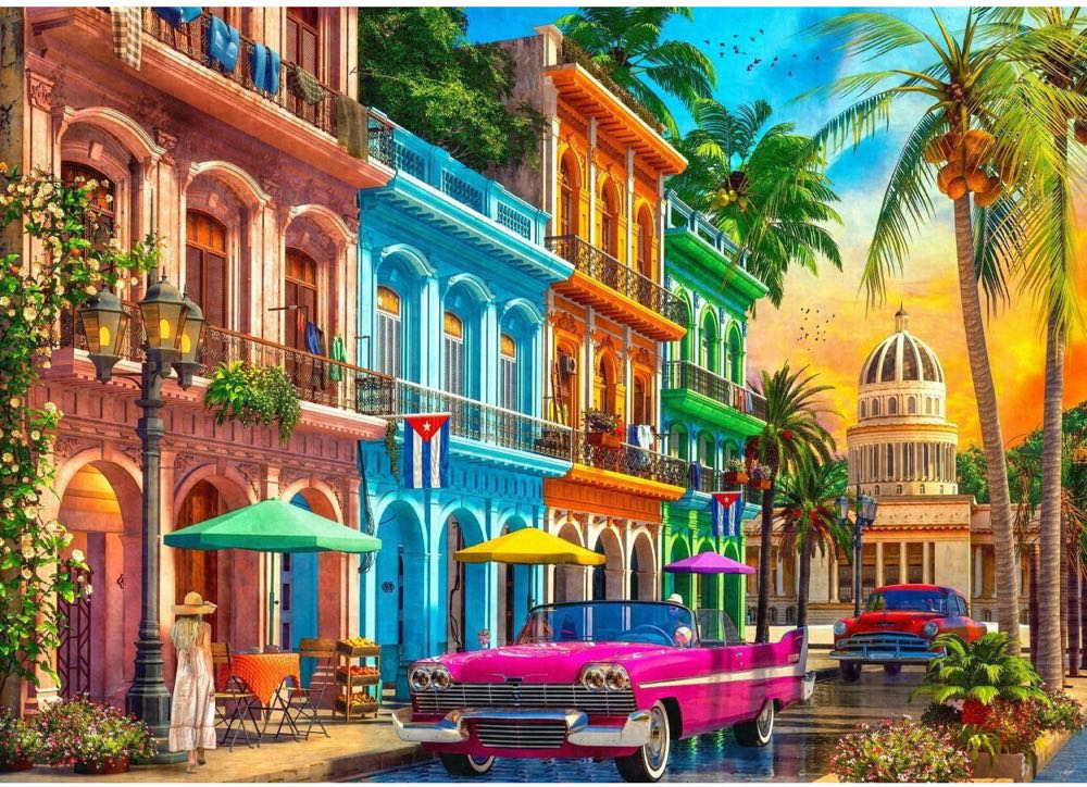 Havana Sunset - Springbok puzzle collectible [Barcode 091683111947] - Main Image 2