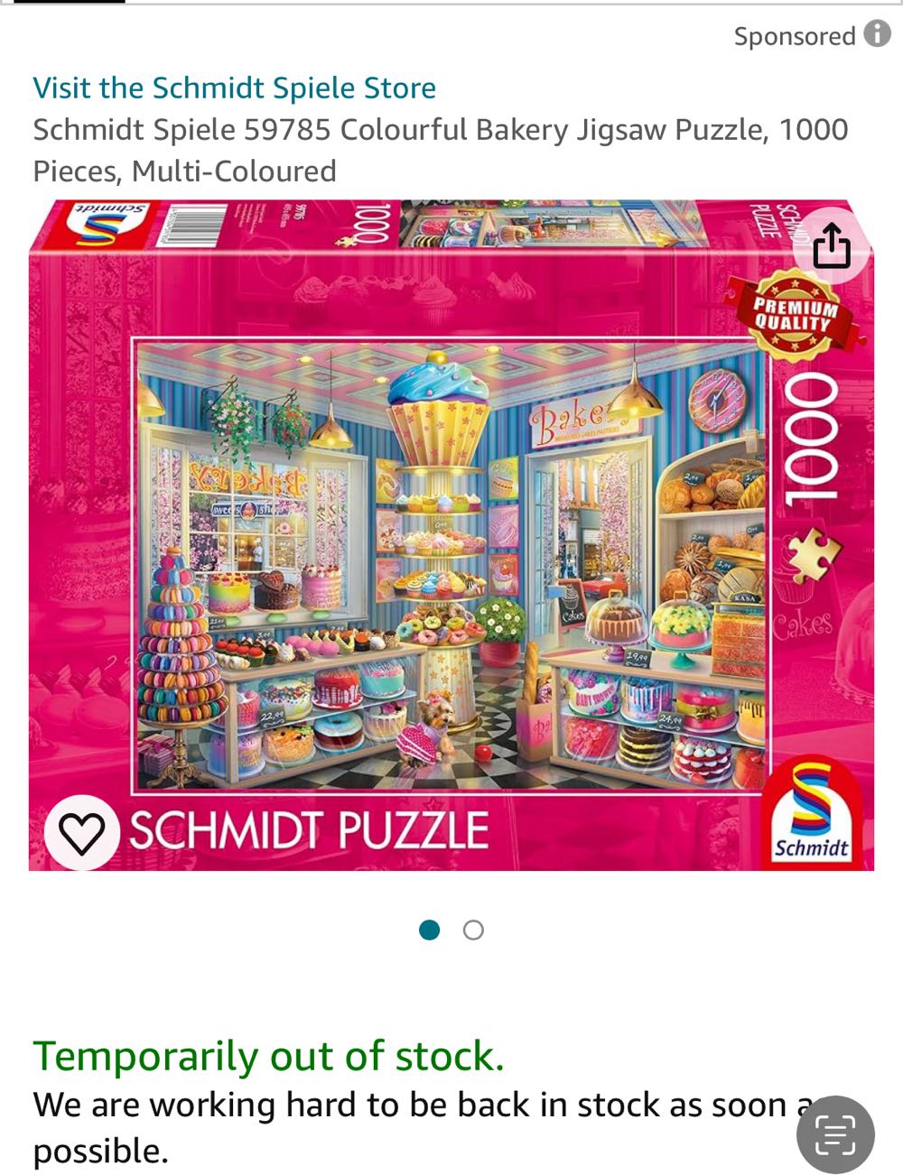 Colorful Bakery - Schmidt puzzle collectible - Main Image 3