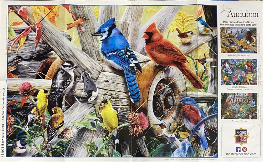 Backyard Birds - Audubon - Master Pieces 🇺🇸 puzzle collectible [Barcode 705988319785] - Main Image 3