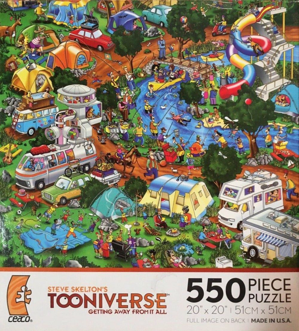 Tooniverse : Getting Away from it All - Ceaco puzzle collectible [Barcode 021081023573] - Main Image 2