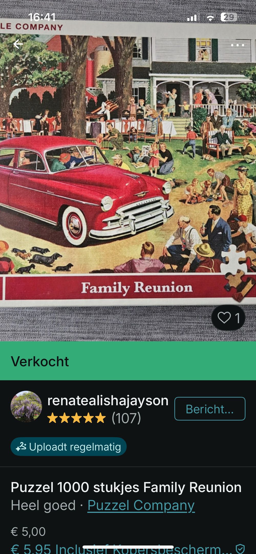 Family Reunion - New York Puzzle Company puzzle collectible [Barcode 840291700865] - Main Image 3