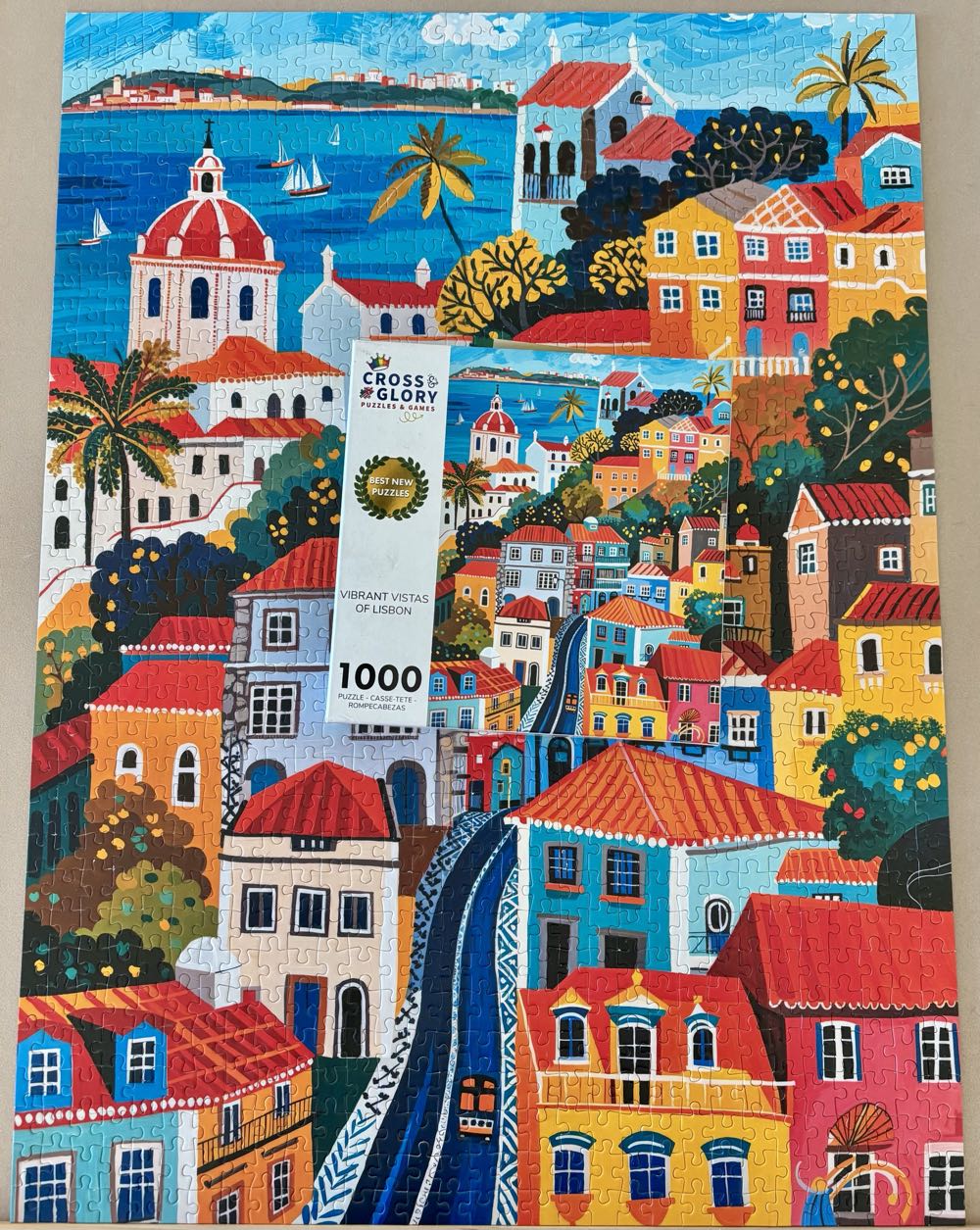 Vibrant Vistas Of Lisbon - Cross & Glory puzzle collectible [Barcode 850063772068] - Main Image 3