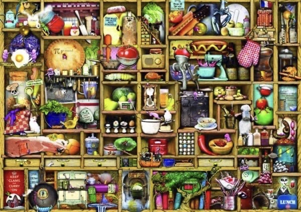 The Kitchen Cupboard #1 - Ravensburger puzzle collectible [Barcode 4005555006527] - Main Image 2