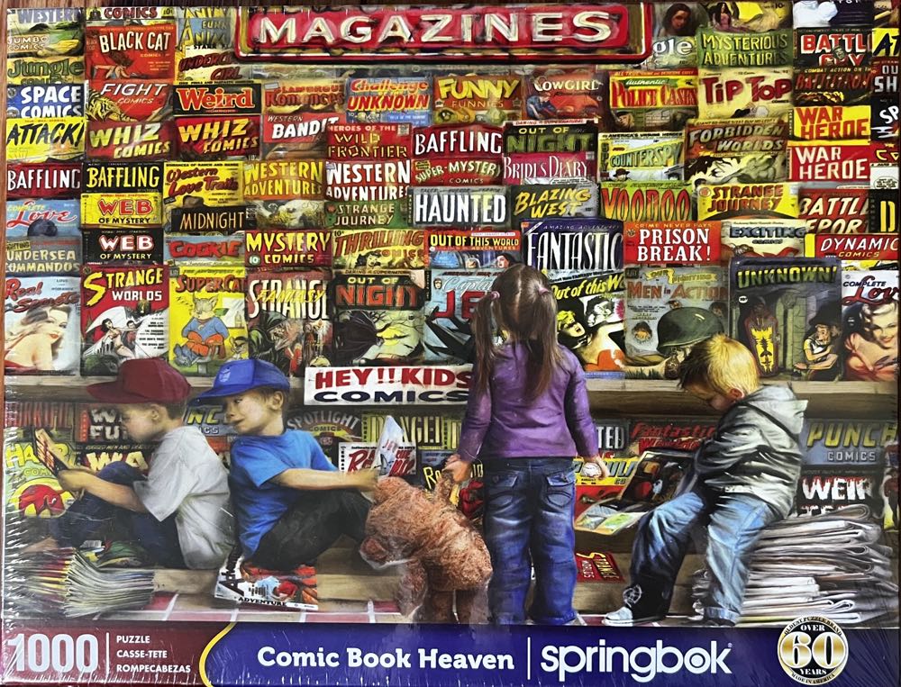 Comic Book Stand Puzzle | Hobby Lobby | 2475846 - Springbok puzzle collectible [Barcode 091683112296] - Main Image 2