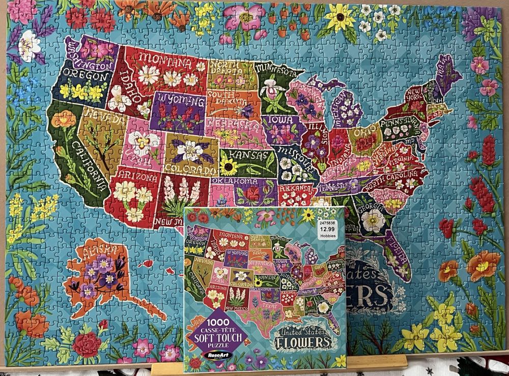 Flower Map - RoseArt puzzle collectible [Barcode 4895145425247] - Main Image 3