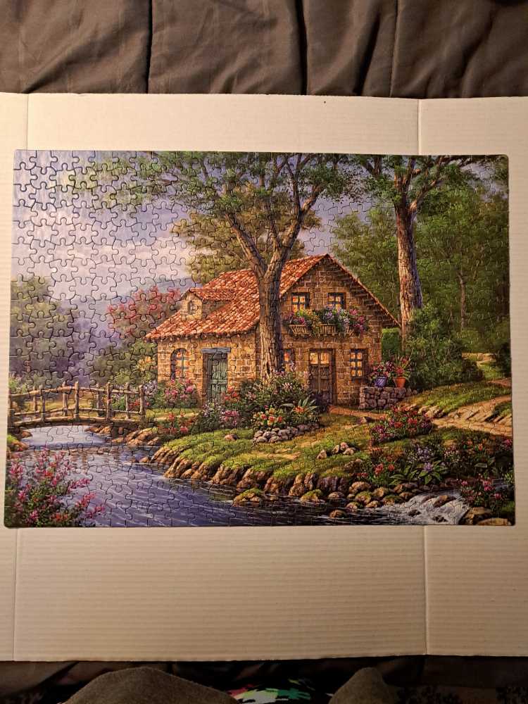 Cottage By The River - Ceaco puzzle collectible [Barcode 021081242141] - Main Image 2