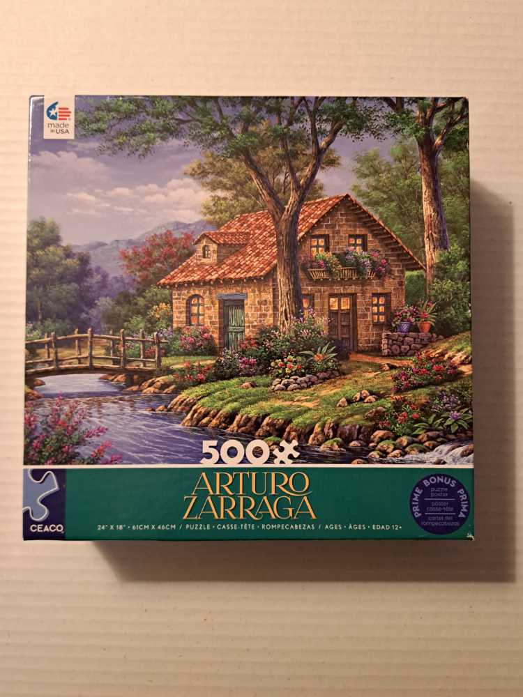 Cottage By The River - Ceaco puzzle collectible [Barcode 021081242141] - Main Image 4