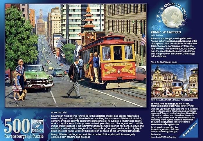 No 2 Vintage San Francisco - Ravensburger puzzle collectible [Barcode 4005556143221] - Main Image 2