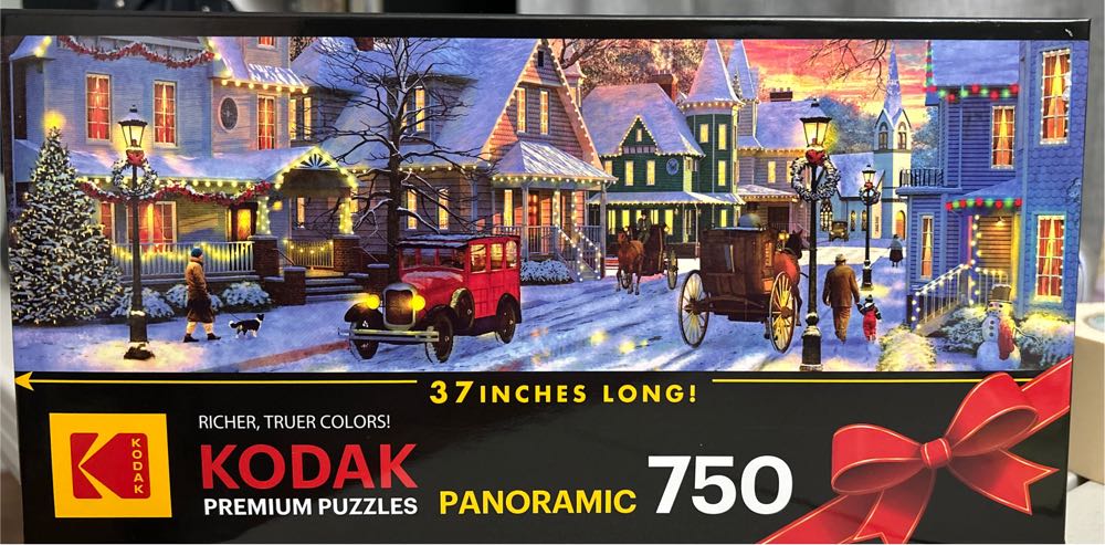 Panoramic Christmas Evening Puzzle Hobby Lobby - Kodak puzzle collectible [Barcode 4895145425346] - Main Image 2