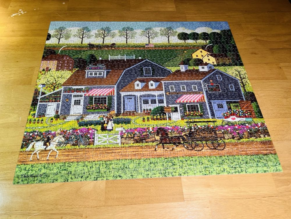 Prairie Wind Flowers - Milton Bradley puzzle collectible - Main Image 2