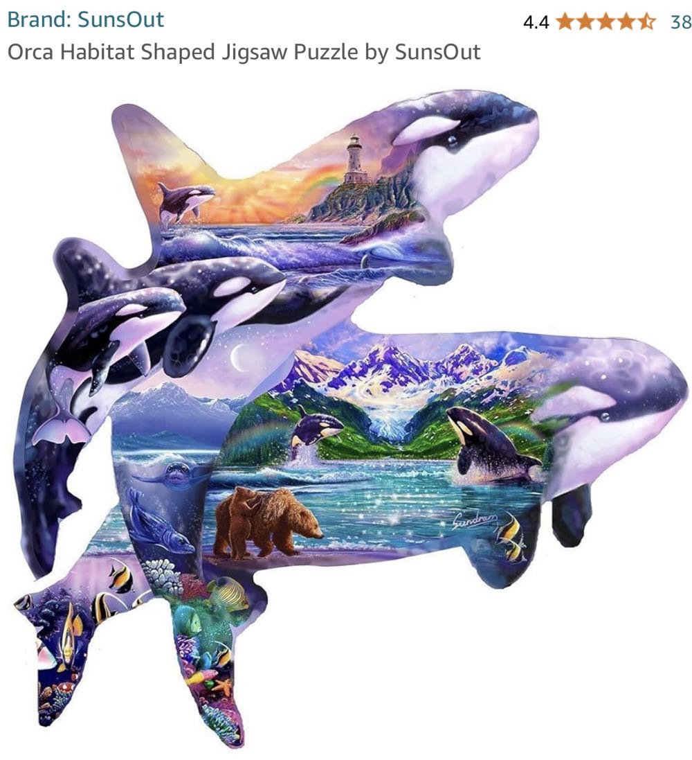 Sunsout - Orca Habitat - SunsOut puzzle collectible - Main Image 2