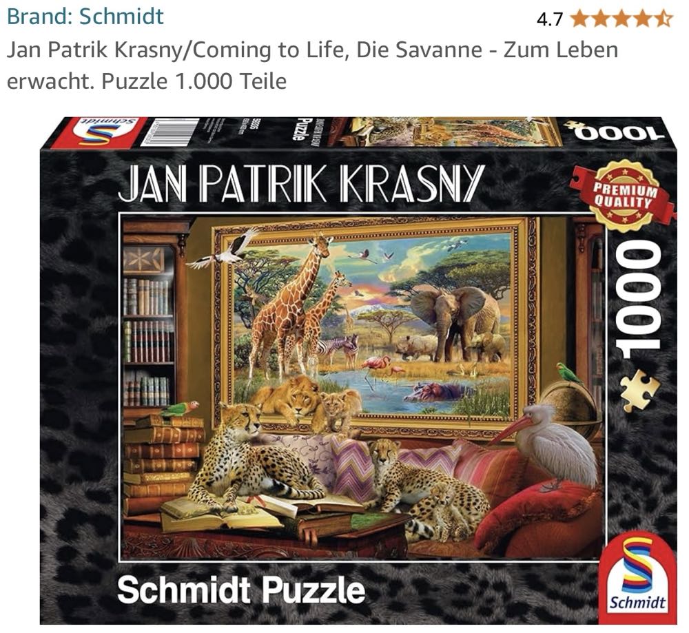 Schmidt - Coming to Life: The Savannah - Schmidt puzzle collectible - Main Image 2