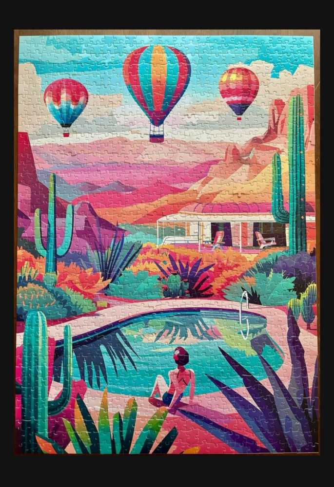 Desert Oasis - Lafayette Puzzle Factory puzzle collectible - Main Image 2