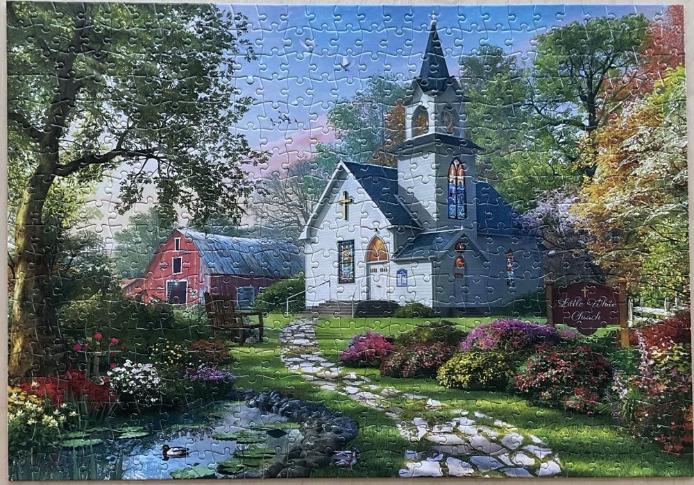 Little White Chapel - Buffalo Games puzzle collectible [Barcode 079346332717] - Main Image 2