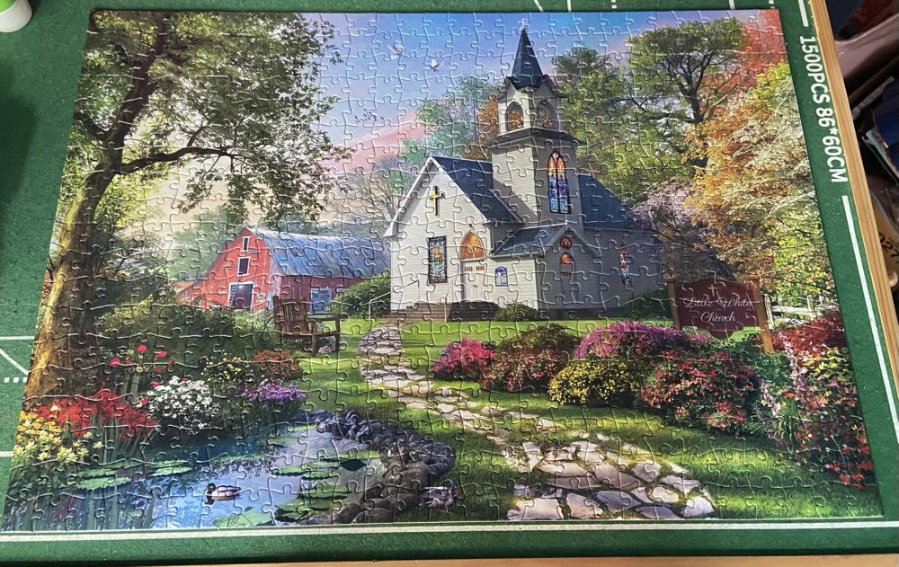 Little White Chapel - Buffalo Games puzzle collectible [Barcode 079346332717] - Main Image 3