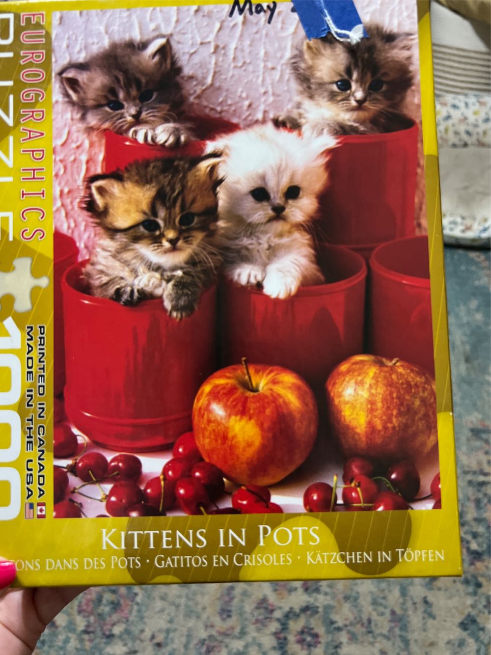 Lrrh Pcs Round Jigsaw Puzzles Rainbow Palette Intellectual Game For Adults And Kids