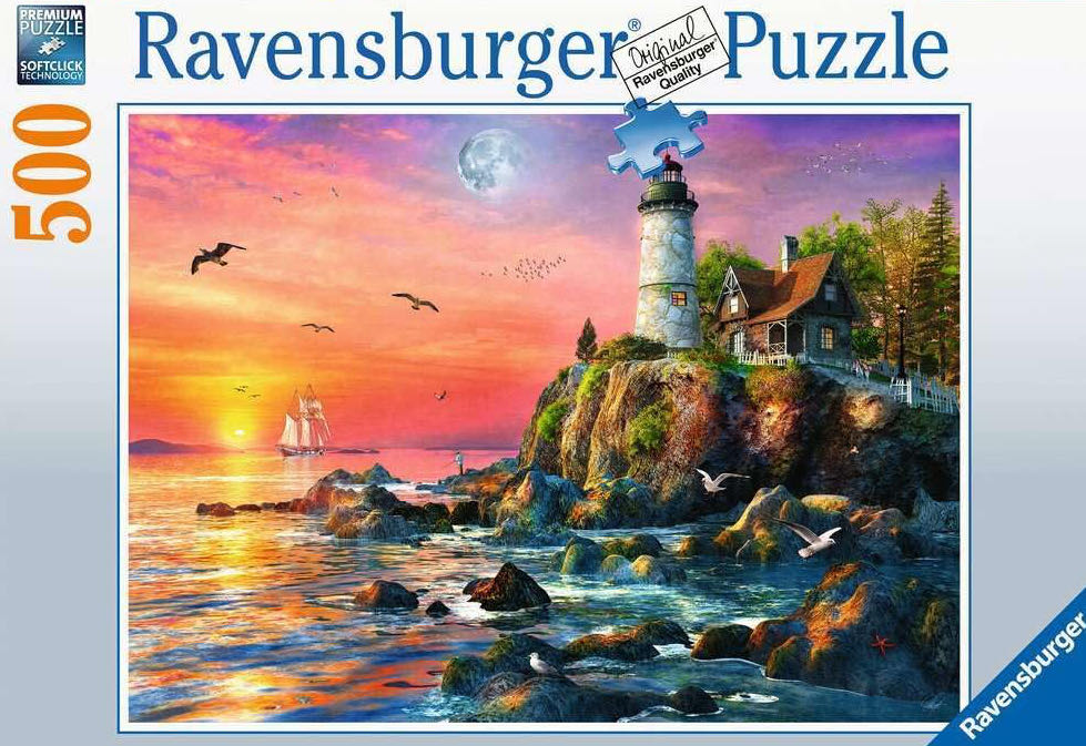 Lighthouse at Sunset* - Ravensburger puzzle collectible [Barcode 4005555002178] - Main Image 2